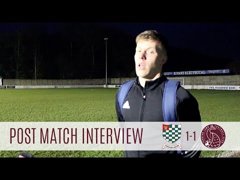 Luke Spokes Post Match Interview:  Chesham United 1-1 Taunton Town