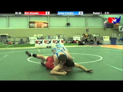 Nick Osowski vs. James Caniglia at 2013 ASICS FILA Cadet Nationals - GR
