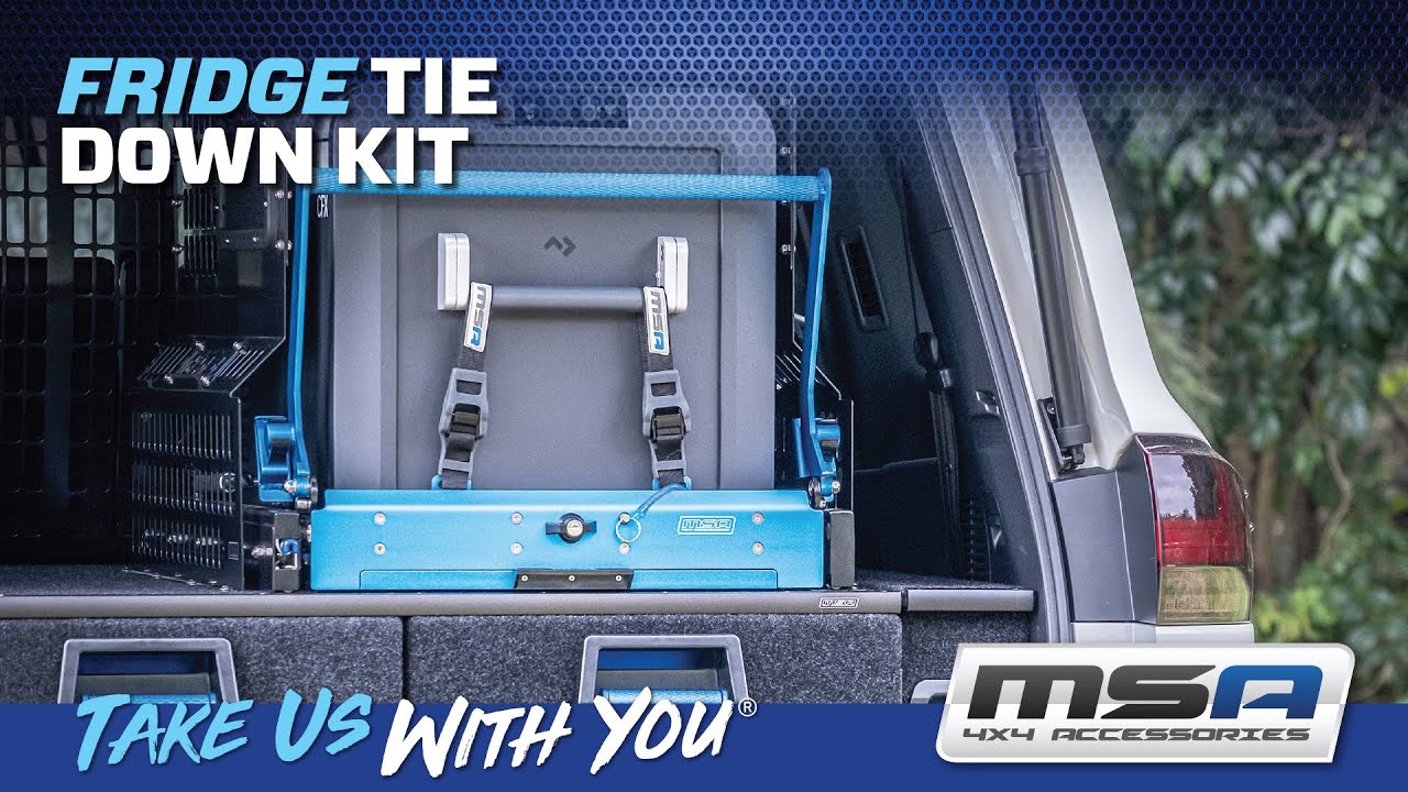 Watch video Fridge Tie Down Kit - Out of Mind, Not Out of Sight Now Fridge Tie Down Kit - Out of Mind, Not Out of Sight