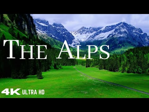 FLYING OVER THE ALPS - Relaxing music along with beautiful nature videos (4K Video Ultra HD)