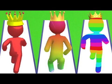 COLOR RUN STICKMAN 3D vs GIANT RUSH vs GIANT CLASH 3D