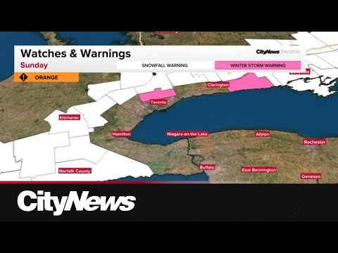 Up to 60 cm of snowfall expected to hammer Toronto