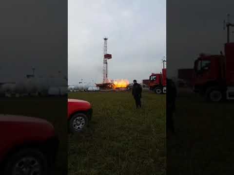 Incendiu de proporții la sondele de gaz de la Moftinu Mare.