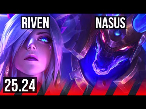 RIVEN vs NASUS (TOP) | Good KDA: 7/2/10 | NA Master | 25.24