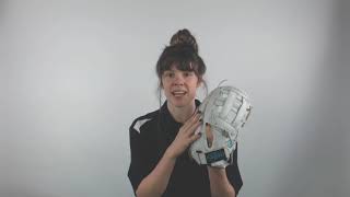 Video thumbnail: Louisville Slugger XENO 13" Fast Pitch Firstbase Softball Mitt: WTLXNRF19BM