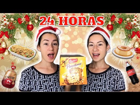 24 HORAS COMENDO COMIDAS DE NATAL!