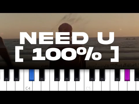 Duke Dumont (ft A M E) - Need U (100%)  (piano tutorial)