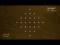 Simple Sikku Kolam with 7x1 dots | Melikala Muggulu | Chukkala Muggulu