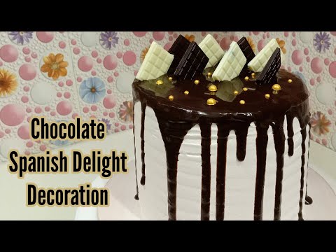 Chocolate Spanish Delight Cake Decaration | Spanish Delight | Sangeetha's kitchen specials