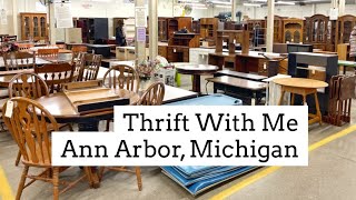 Thrift With Me Biggest Thrift Store EVER | Ann Arbor, Michigan
