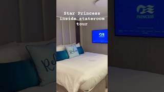 Star Princess Cruise inside stateroom tour 2026. #PrincessCruises #RoomTour #CruiseShip