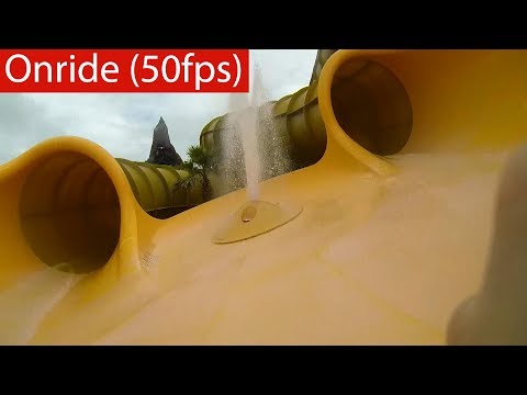 Volcano Bay Orlando - Maku & Puihi round raft slide - Onride [POV | 50fps]