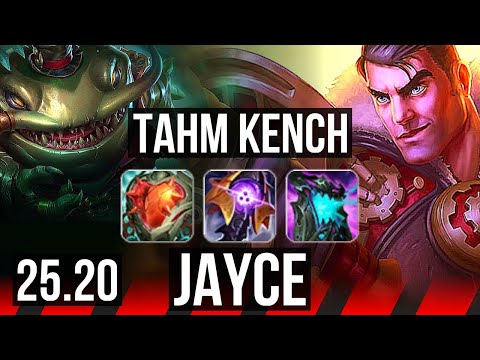 TAHM KENCH vs JAYCE (TOP) | 16/1/8, 6 solo kills, Legendary, 700+ games | EUW Diamond | 25.20