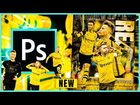 How to Make AN ABSTRACT REUS Football Poster (PHOTOSHOP)