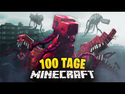 Ich habe 100 Tage in einer PARASITEN-INVASION in Minecraft überlebt