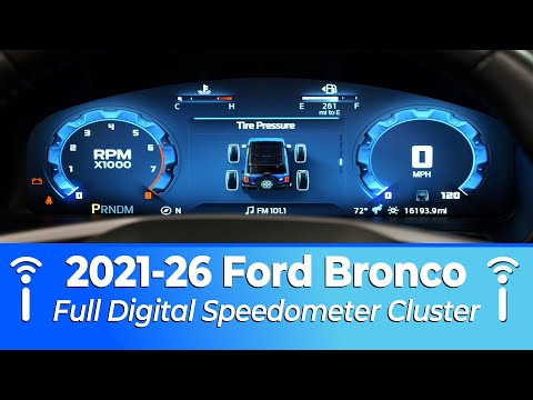 2021-2026 Ford Bronco Full Digital Speedometer Cluster Installation Guide - Infotainment.com