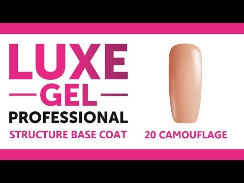 20 CAMOUFLAGE STRUCTURE BASE COAT SWATCH - LUXE GEL PROFESSIONAL -