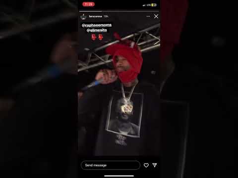 Slimesito performing in Paris 👺