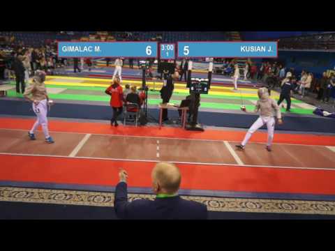 T32. KUSIAN Judith (GER) - GIMALAC Margaux (FRA). Sabre women.