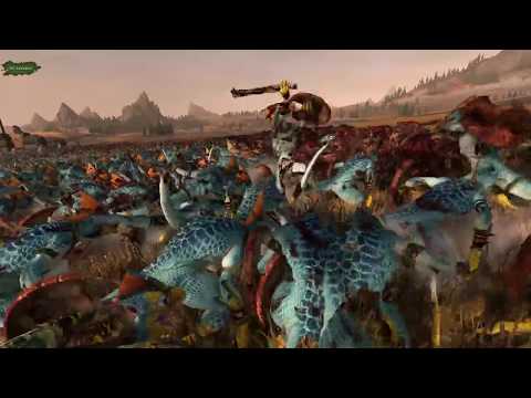 Skink Cohort VS Skavenslaves | Total War: Warhammer 2