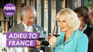 King and Queen Bid Farewell to France With a Glass of Wine