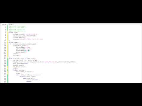 C++, SDL and OpenGL Tutorial 2 - Drawing a sqaure