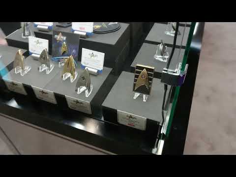 Star Trek Comm Badges from Quantum Mechanix Toyfair 2018