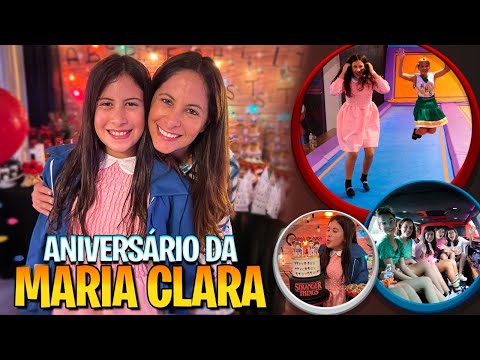Festa Stranger Things - Aniversário de 11 anos da Maria Clara - Família Maria Clara e JP