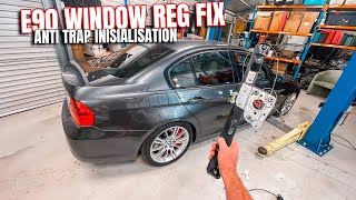 BMW E90 WINDOW REG FIX & ISTA ANTI TRAP INITIALIZATION