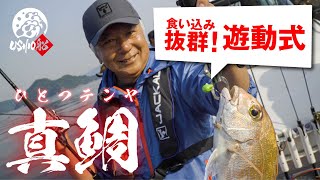 【一つテンヤ真鯛 瀬戸内海】食い込み抜群！遊動式テンヤで真鯛ラッシュ｜宮本英彦 吉岡進