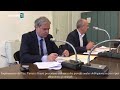 Video: Variati e Guarti presentano l'ordinanza che prevede analisi dell'acqua da parte di privati del settore alimentare