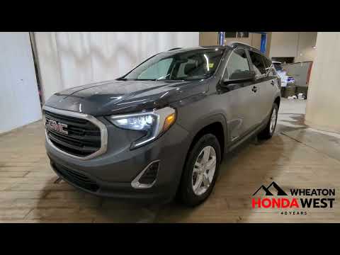 2021 GMC Terrain AWD SLE in Graphite Grey Metallic for sale at Wheaton Honda West in Calgary, AB