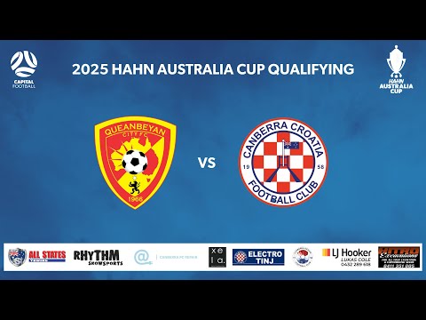 Queanbeyan City FC vs Canberra Croatia FC Round 7 Hahn Australia Cup Qualifying