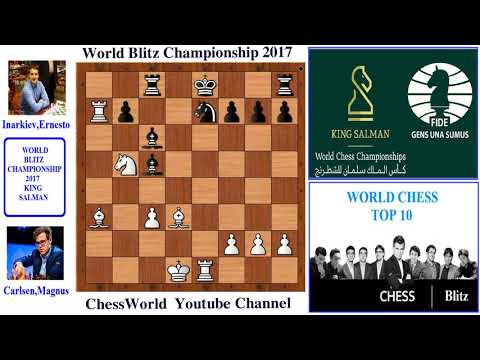 World Blitz Chess 2017: Magnus carlsen vs Inarkiev Ernesto - round 1