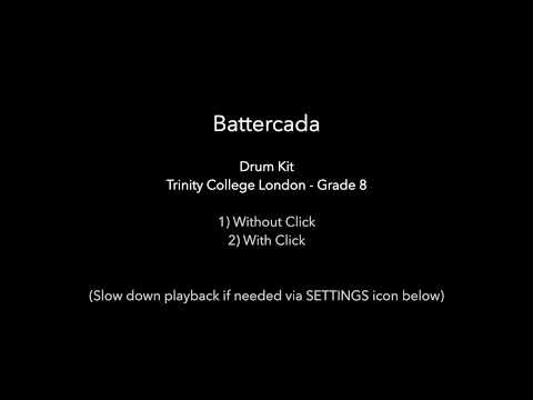 Battercada - Solo Piece for Drums (Trinity - Grade 8)