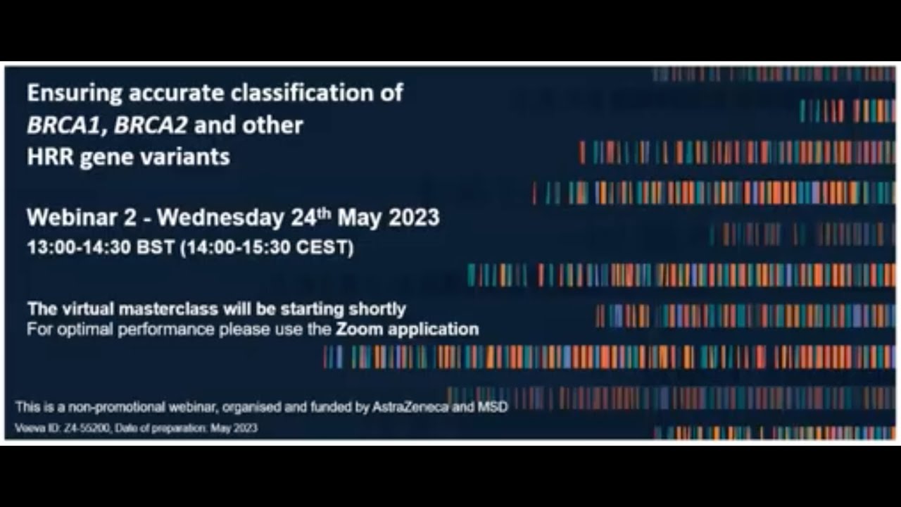 BRCA-HRR variant classification assessment webinar - run 10 (24th May 2023)