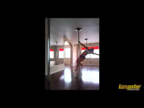 pole tricks: ballerina archer rainbow martini shoulder mount ayesha