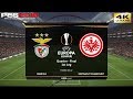 PES 2019 (PC) Benfica Vs Eintracht Frankfurt | UEFA EUROPA LEAGUE QUARTER FINAL| 11/4/2019 | 4K60FPS