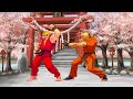 Ken VS Ryo Sakazaki Epic Hard Sparring Fight Street Fighter X The King Of Fighters PotS Style Mugen