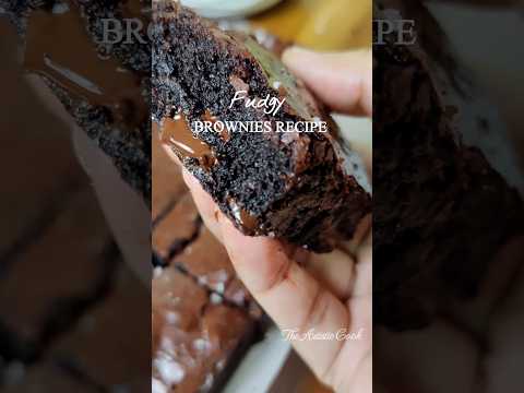 Fudgy Chocolate Brownies Recipe 👆💫😍 #brownie #ytshorts #shorts