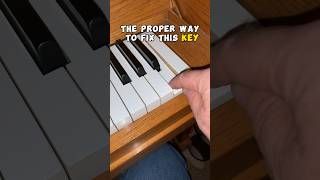Quick fix sticky piano key #piano #pianotuning #music
