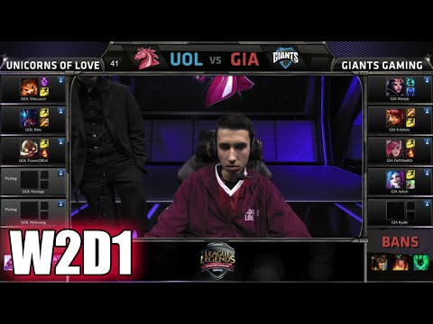 Unicorns of Love vs GIANTS | S5 EU LCS Spring 2015 Week 2 Day 1 | UOL vs GIA W2D1G2 VOD 60FPS
