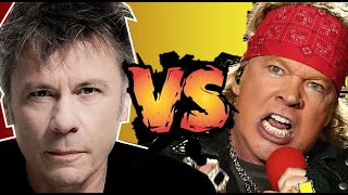 Iron Maiden versus Guns N' Roses Feud: Bruce Dickinson vs Axl Rose