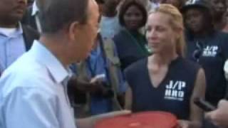 preview picture of video 'Ban Ki-Moon visits Petionville idp camp in Haiti'