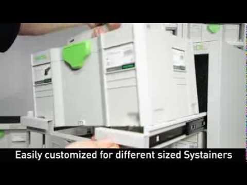 Festool SYS Port 500/2 Systainer Port Tool Storage Cabinet with 3 Roller Draws 491921 - PTC Tools UK