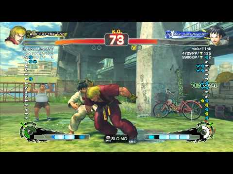 SSF4 AE: Its showtime360 (Ken) vs moke11bk (Makoto) - Ranked Match (720p HD)