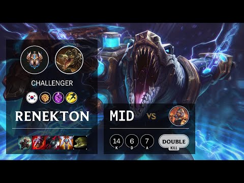 Renekton Mid vs Qiyana - KR Challenger Patch 10.15
