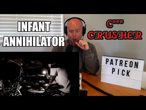 Drum Teacher Reacts: ''C-Crusher''| Infant Annihilator - Aaron Kitcher