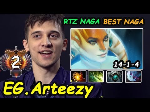 EG Arteezy - [Naga Siren] ULTRA INSTINCT CARRY THE BEST NAGA Super Cancer Hero Dota2 7.21d