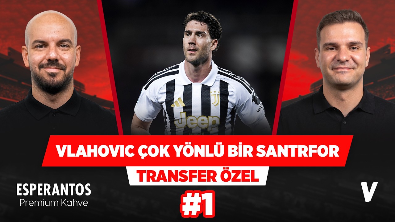Vlahovic servis yapar, frikik atar, ceza sahasında bitirir